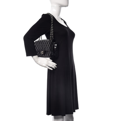 Chanel Patent Quilted Medium Double Flap Black 2 of 14