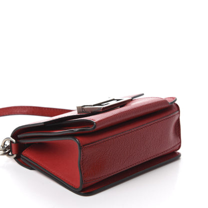 Givenchy Goatskin Mini GV3 Shoulder Bag Bright Red 4 of 10