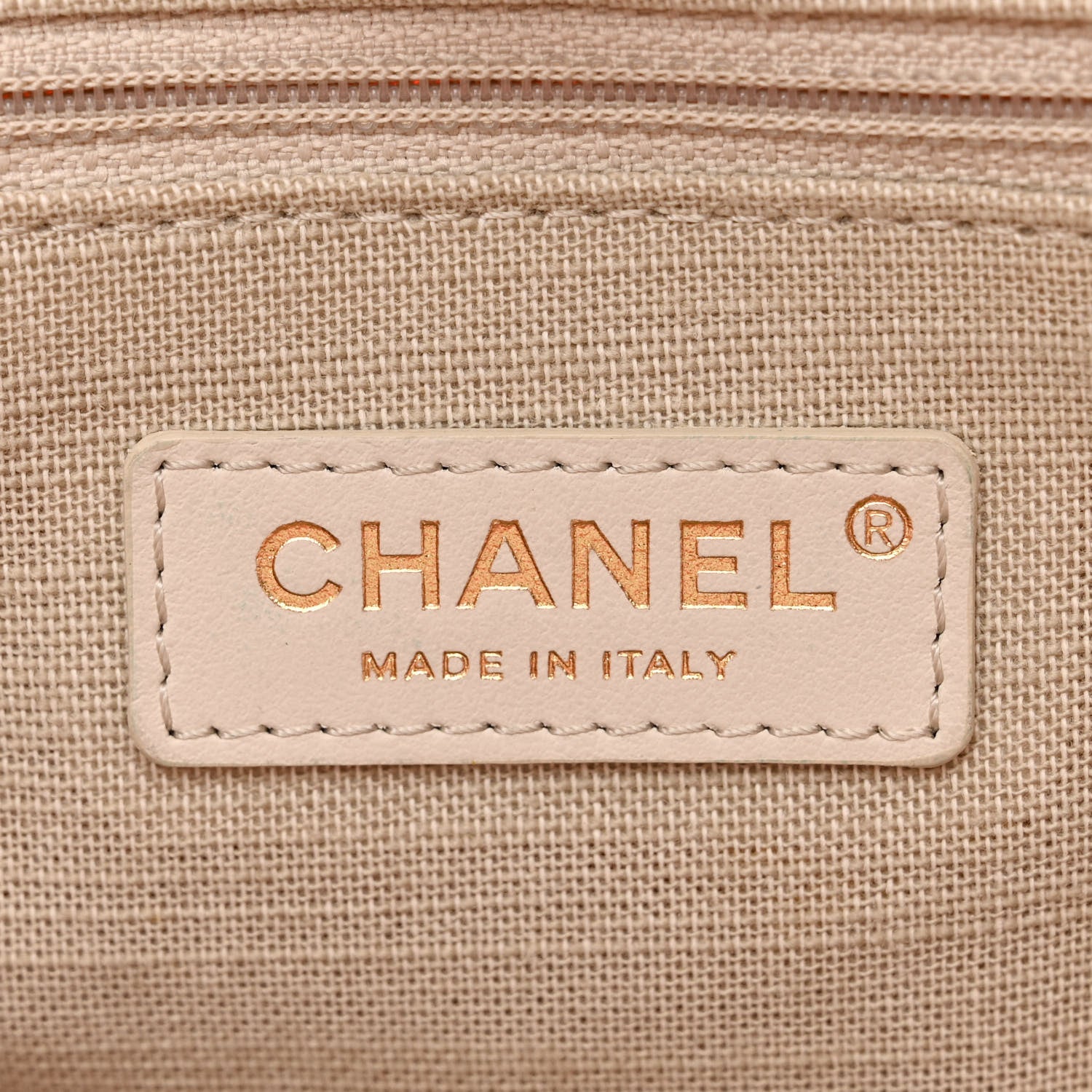 Chanel Mixed Fibers Small Deauville Tote Light Orange 8 of 14