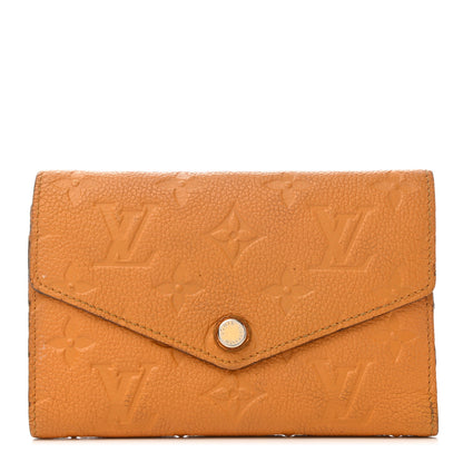 Louis Vuitton Empreinte Compact Curieuse Wallet Safran 1 of 10