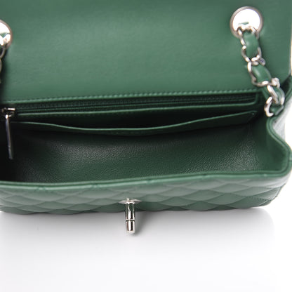 Chanel Lambskin Quilted Mini Rectangular Flap Green 5 of 10
