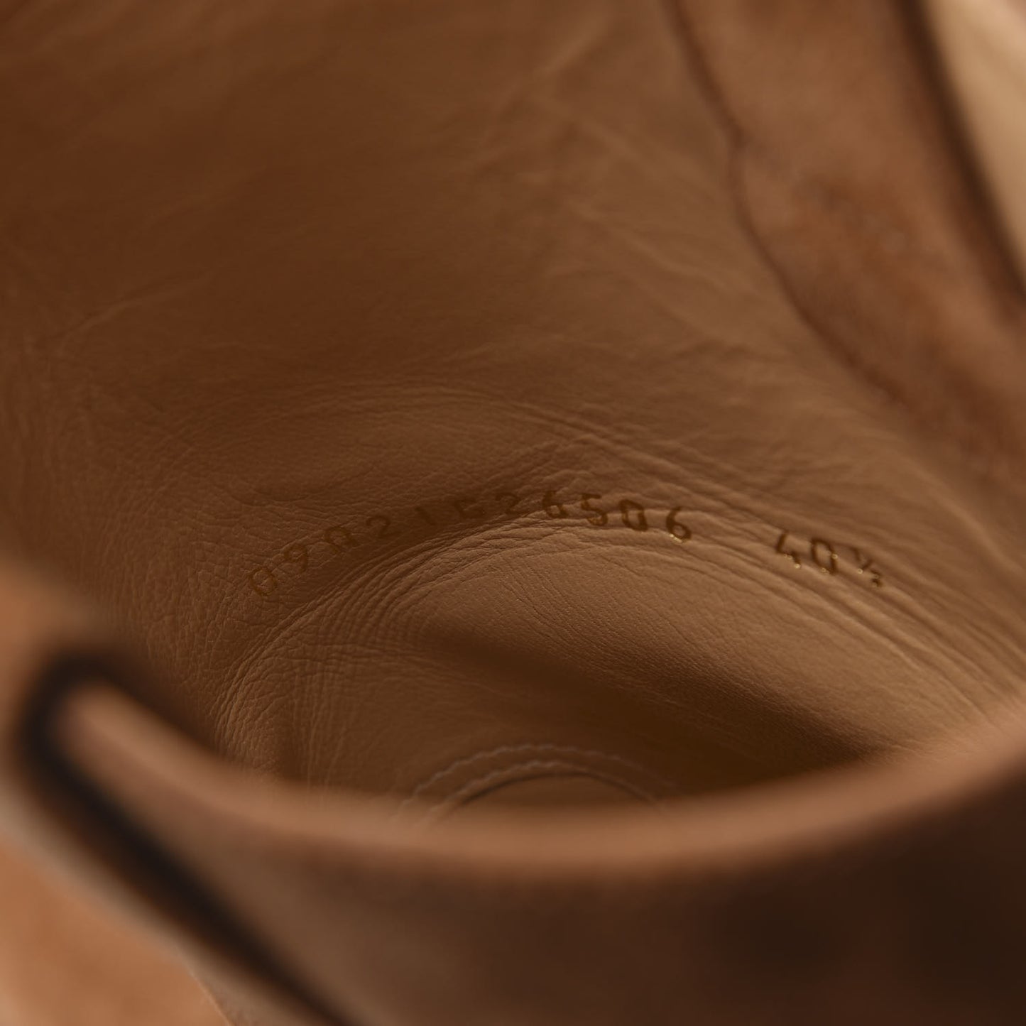 Suede Logo Boots 40.5 Camel