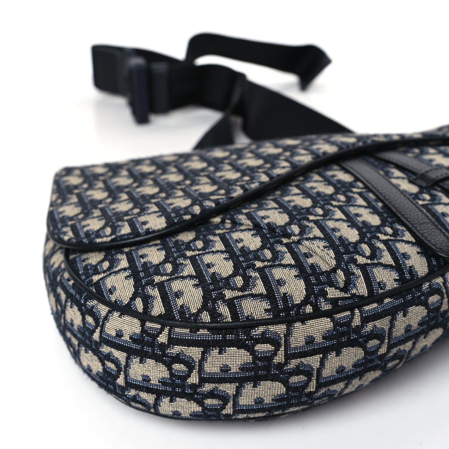 Oblique Mens Saddle Bag Blue