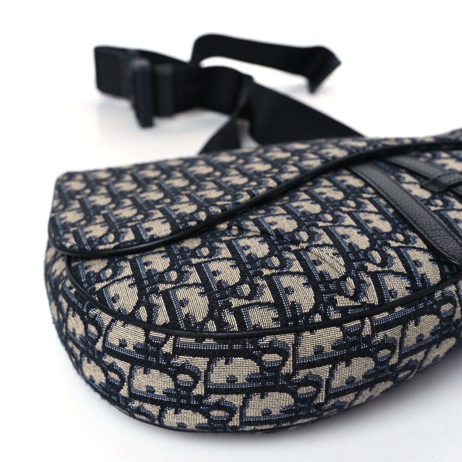 Christian Dior Oblique Mens Saddle Bag Blue 9 of 9