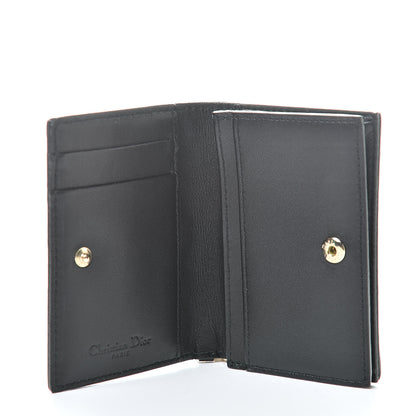 Christian Dior Lambskin Cannage Small Lady Dior Flap Card Holder Black 5 of 8