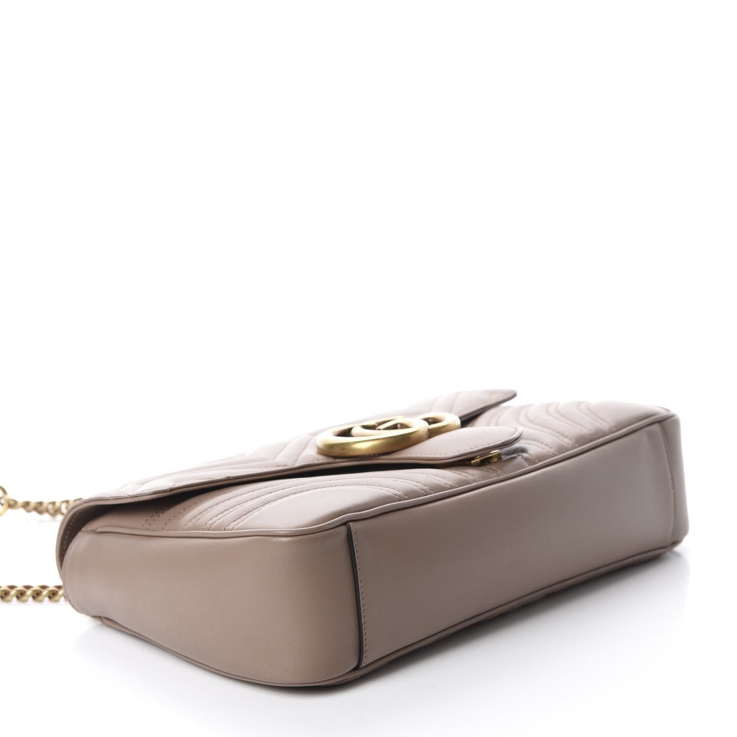 Gucci Calfskin Matelasse Medium GG Marmont Shoulder Bag Porcelain Rose 4 of 10