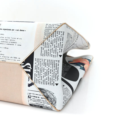 Bottega Veneta Printed Calfskin Medium Newspaper Tote Bag 9 of 9