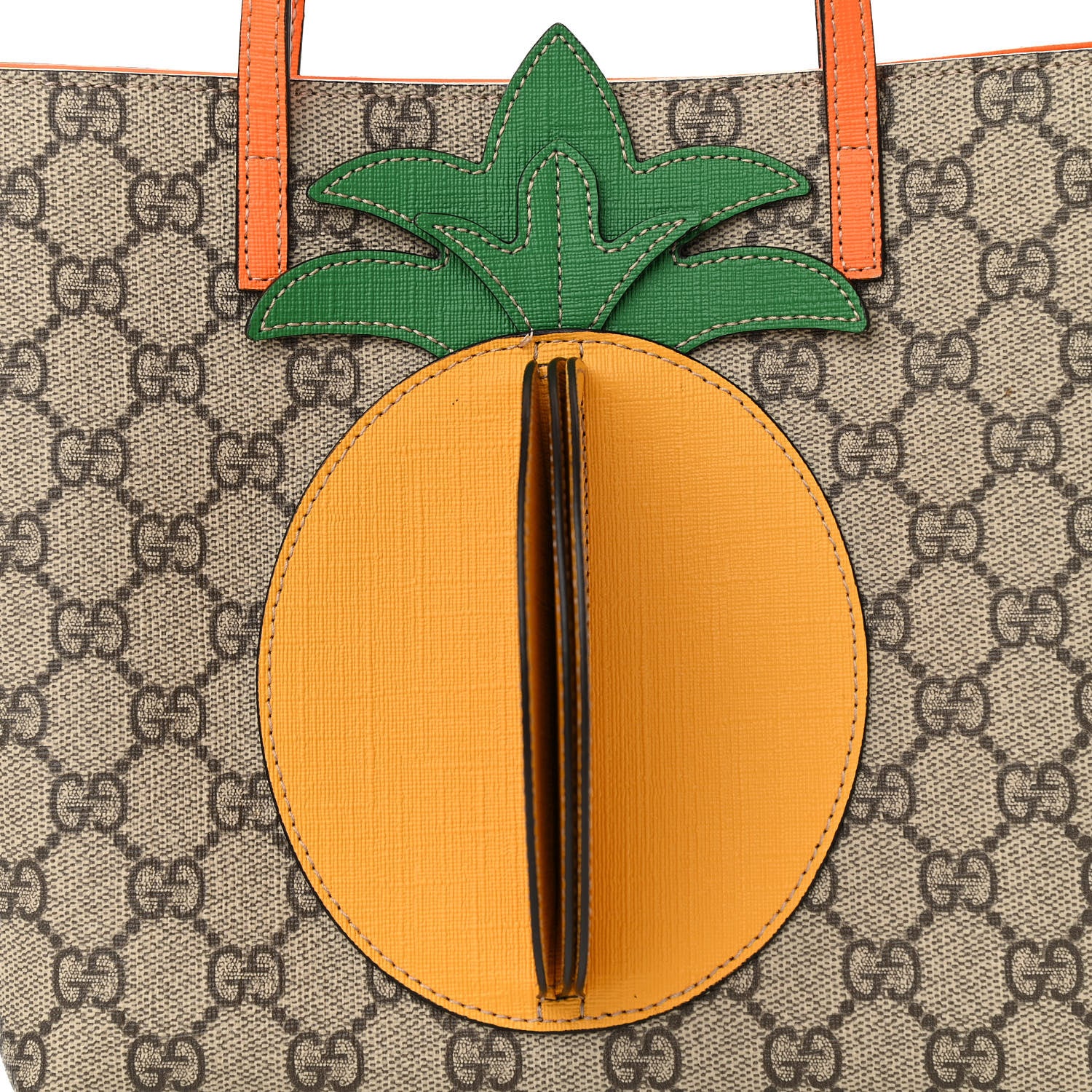 Gucci GG Supreme Monogram Kids Pineapple Tote 8 of 10