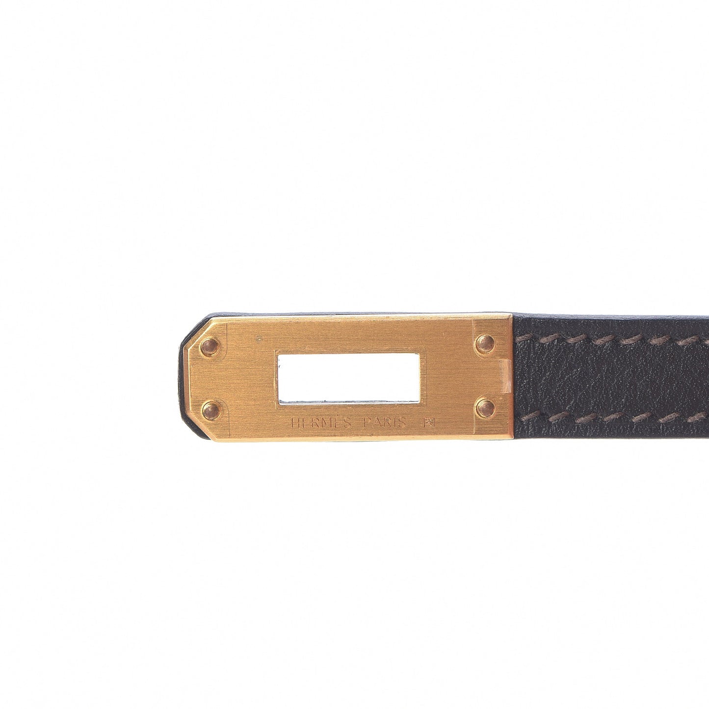 Epsom Bi Color Horseshoe Kelly Sellier 25 Etain Black