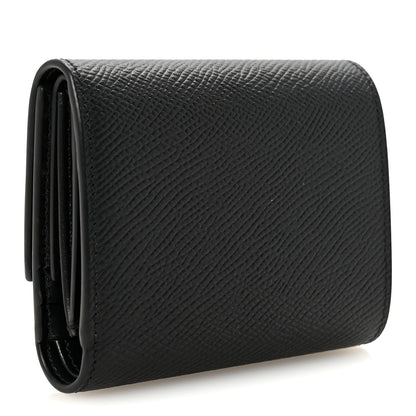 Celine Grained Calfskin Small Tri-Fold Wallet Black 3 of 8