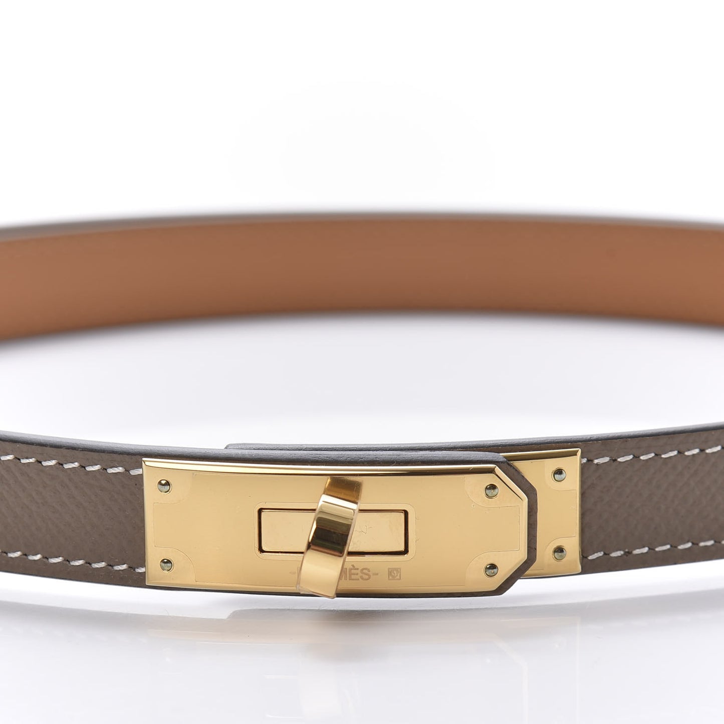 Epsom Kelly Belt Etoupe