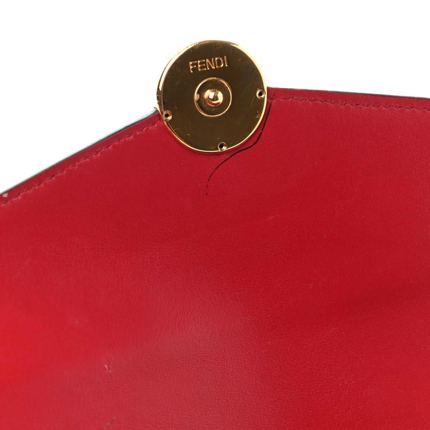 Vitello Cruise F is Fendi Bi-Color FF 1974 Embossed Continental Envelope Wallet On Chain Maya Black Fragola