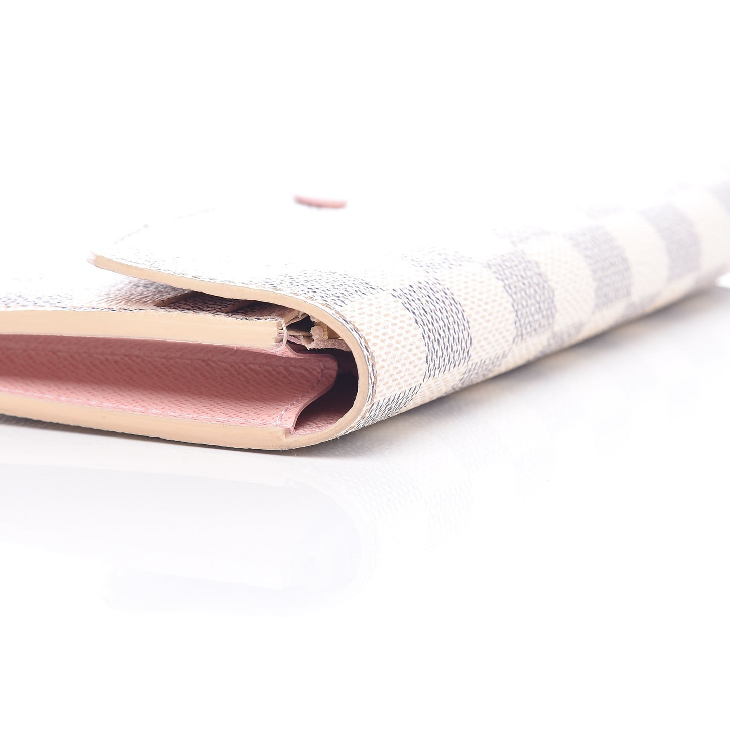 Damier Azur Emilie Wallet Rose Ballerine