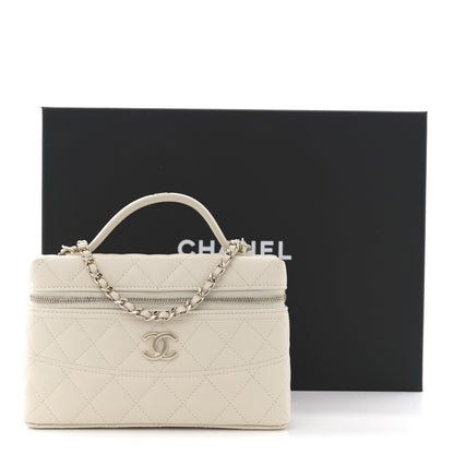 Chanel Caviar Quilted Trendy Handle Slim Vanity Ecru 11 of 11