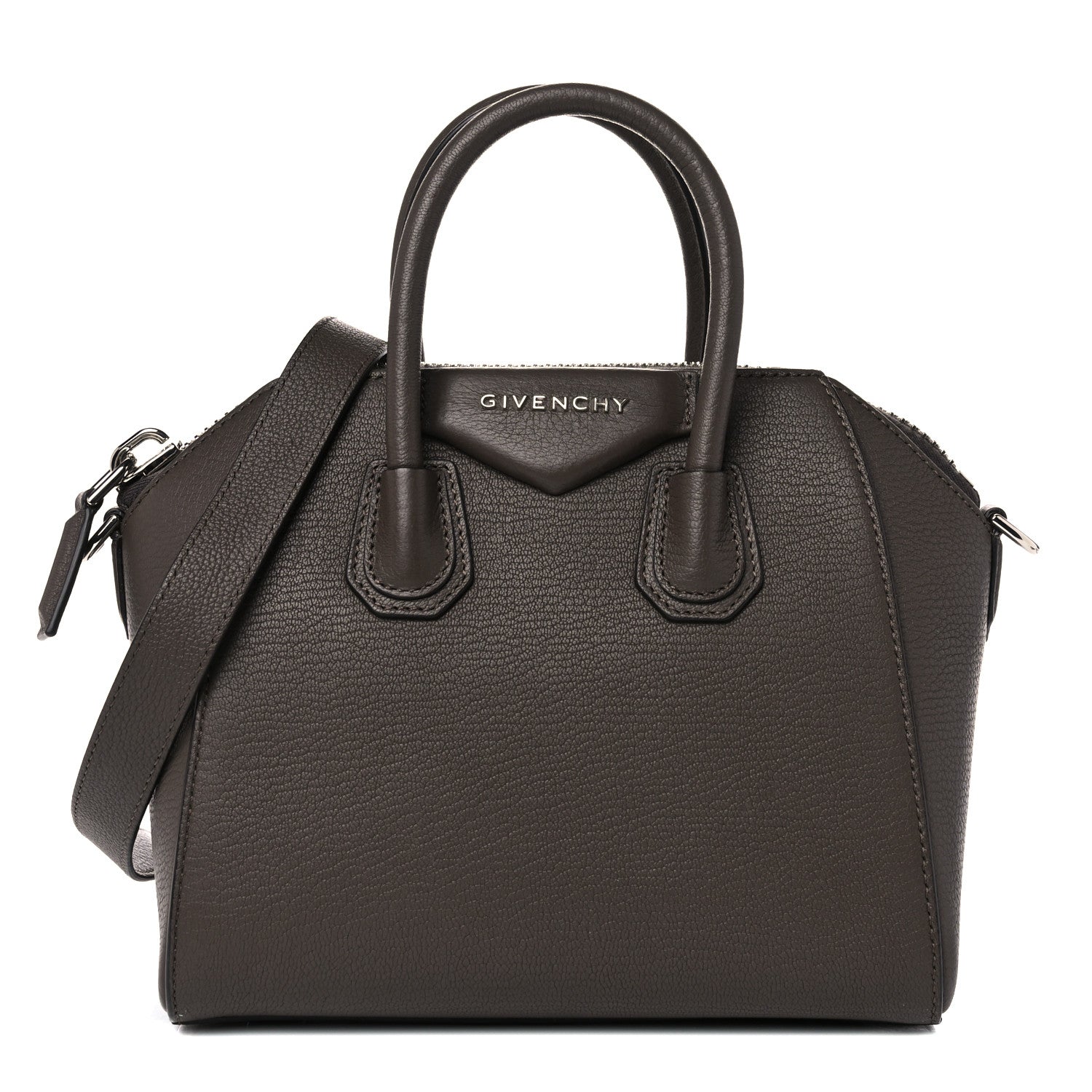Givenchy Sugar Goatskin Mini Antigona Heather Grey 1 of 15