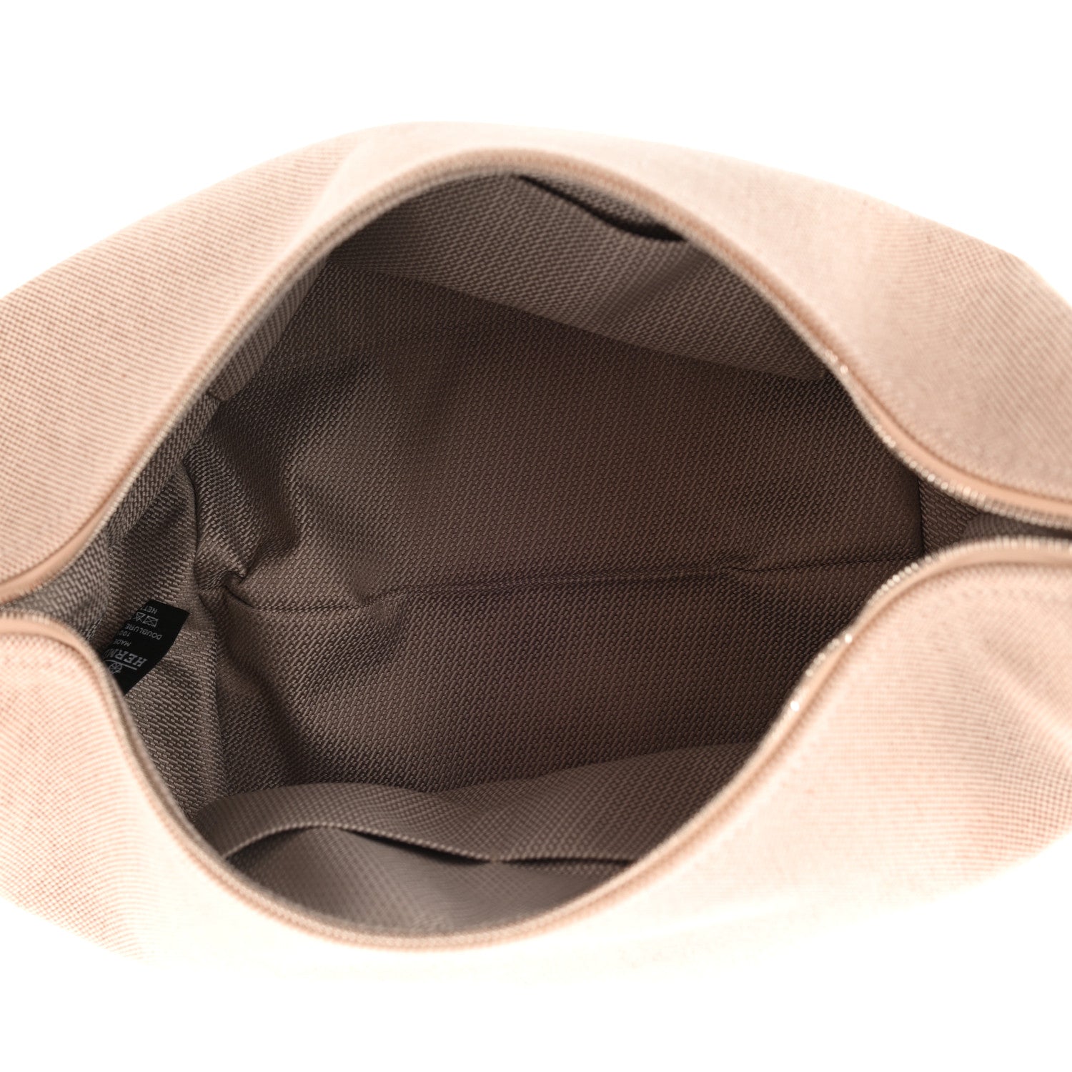 Hermes Canvas Large Bride-A-Brac Pouch Natural Orange 5 of 9