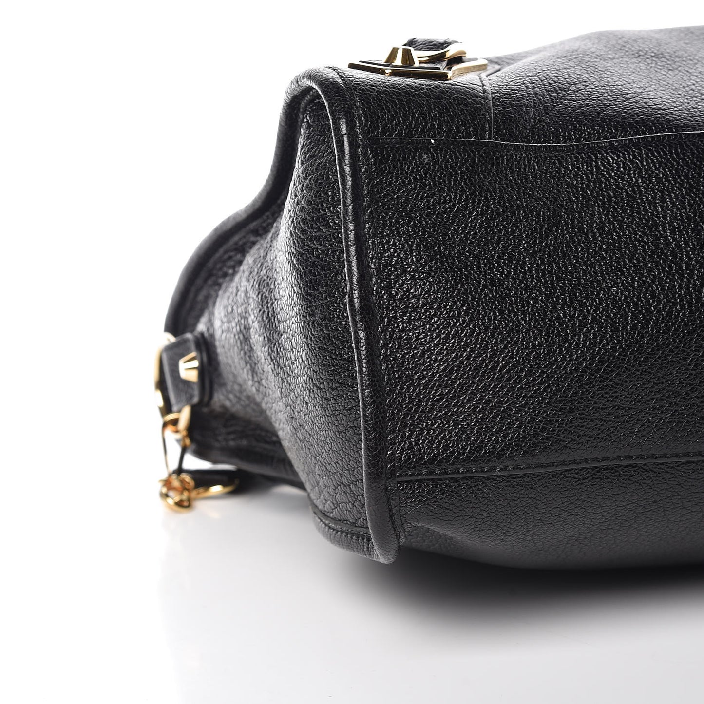 Chevre Gold Metallic Edge Hardware City Black