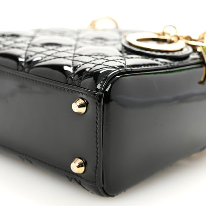Christian Dior Patent Cannage Mini Lady Dior Black 10 of 10