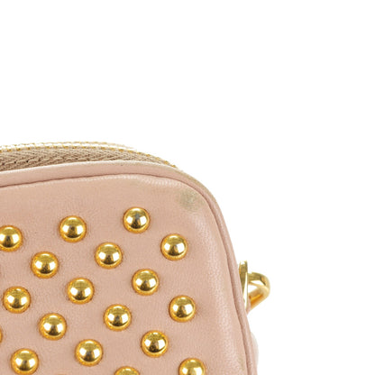 Miu Miu Studded Zip Wristlet Cammeo 10 of 11