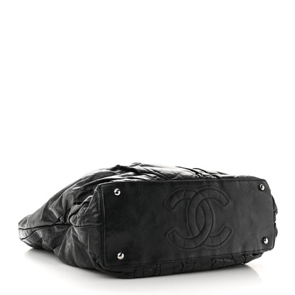 Chanel Glazed Calfskin Large Twisted Tote Black 4 of 10