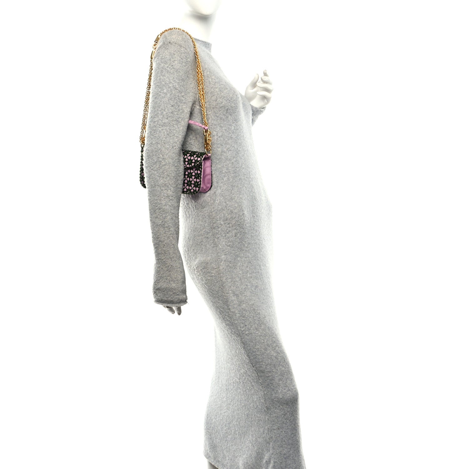 Valentino Garavani Fabric Crystal Embroidered Vlogo Small Loco Shoulder Bag Multicolor 2 of 9