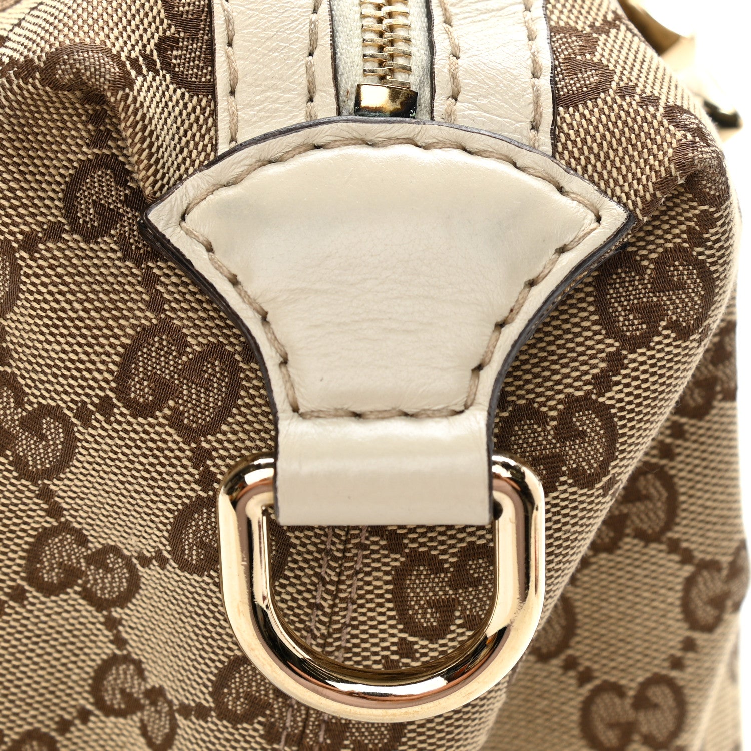 Gucci Monogram Equestrian Horseshoe Bowler White 12 of 12