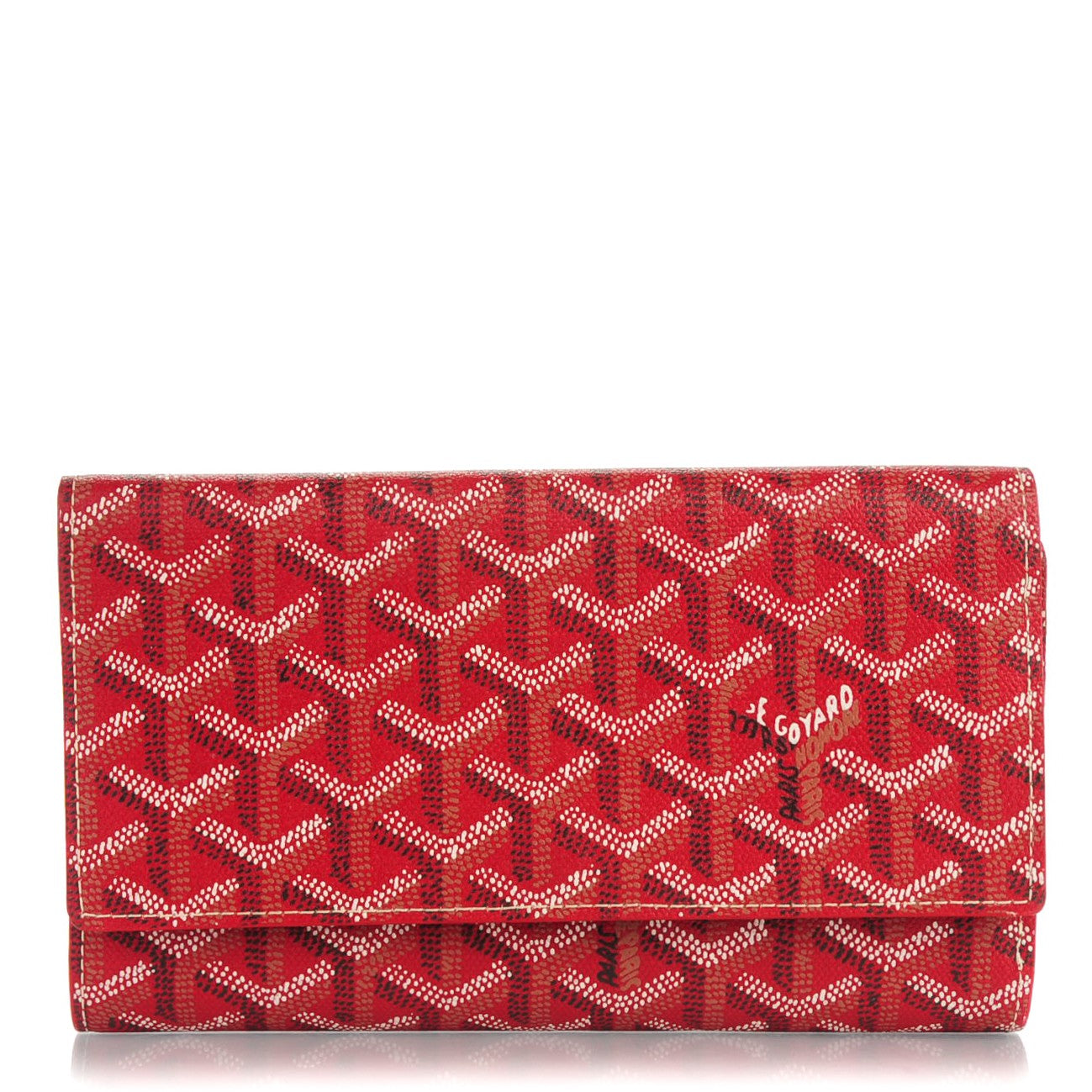 Goyard Goyardine Rivoli Wallet Red 1 of 6