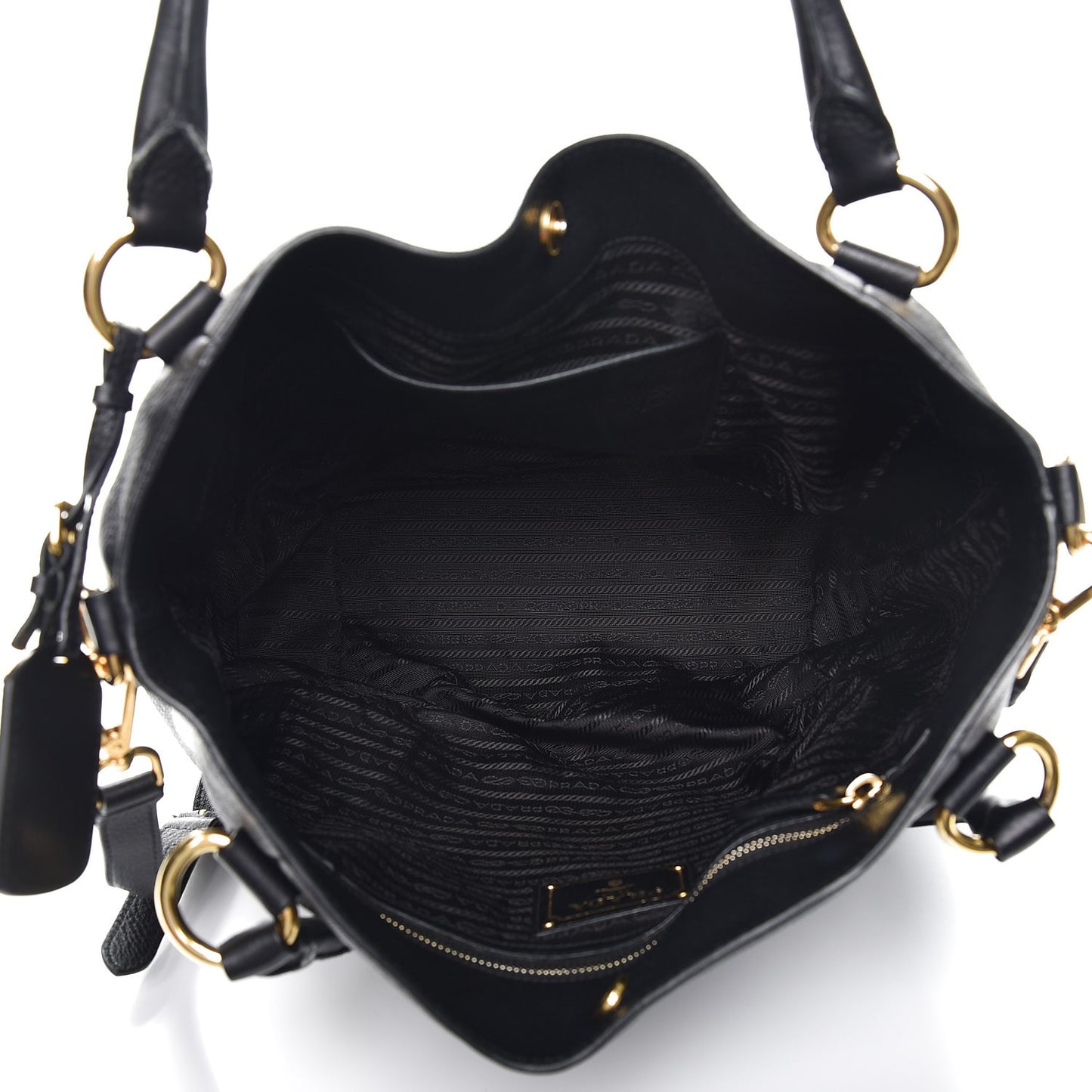 Vitello Daino Tote Nero Black