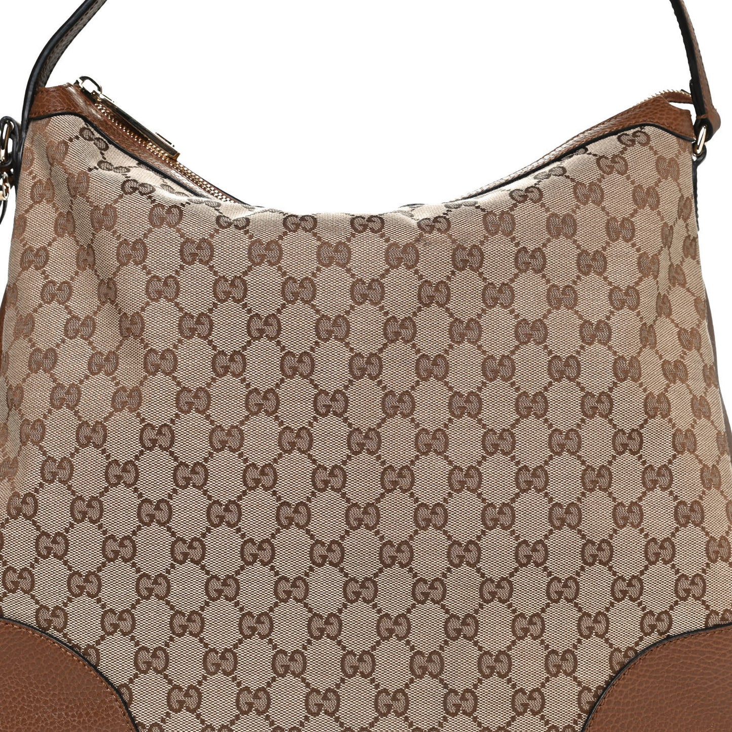 Soft GG Monogram Large Margaux Hobo Brown