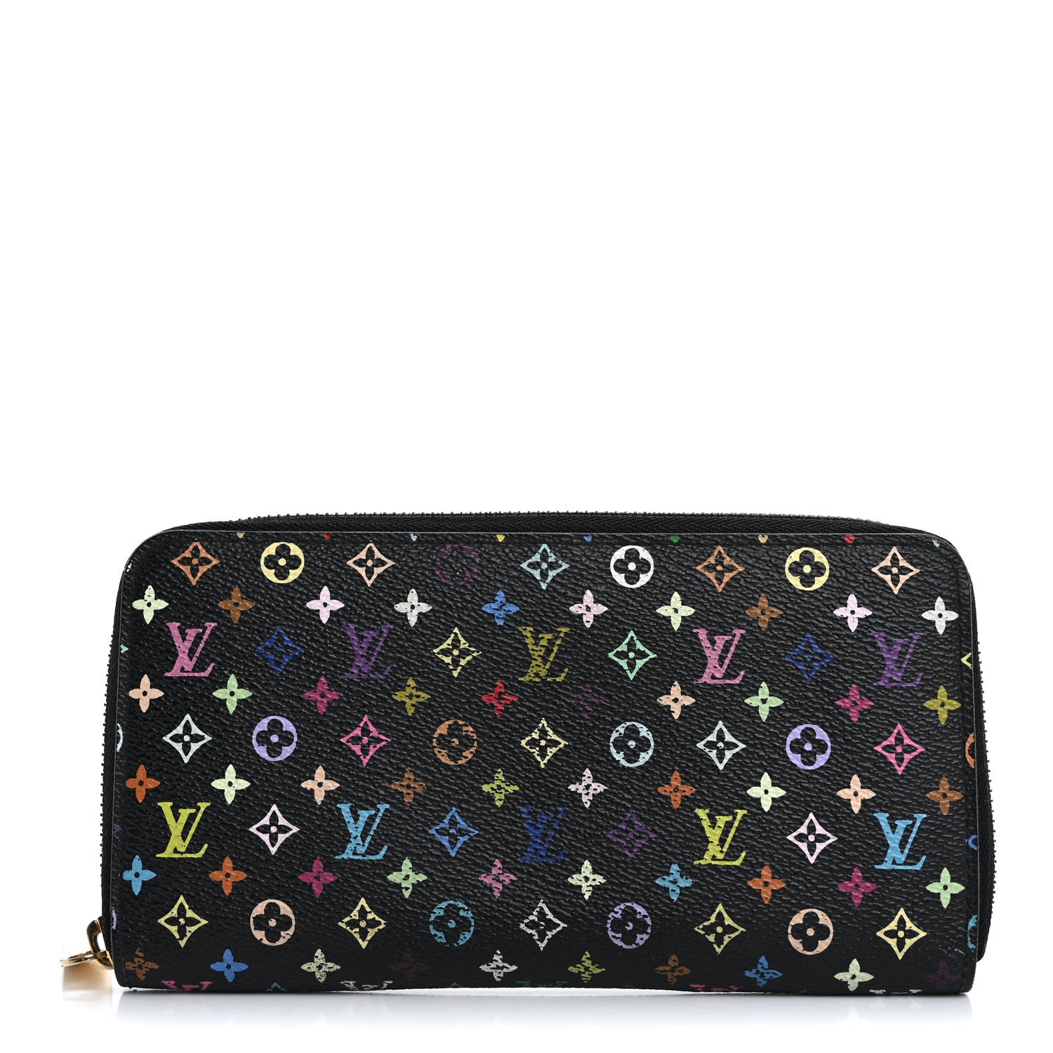 Louis Vuitton Monogram Multicolor Zippy Wallet Black Grenade 1 of 13