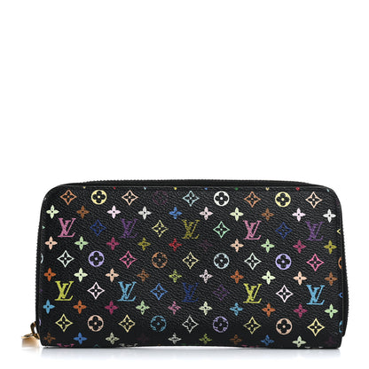 Louis Vuitton Monogram Multicolor Zippy Wallet Black Grenade 1 of 13