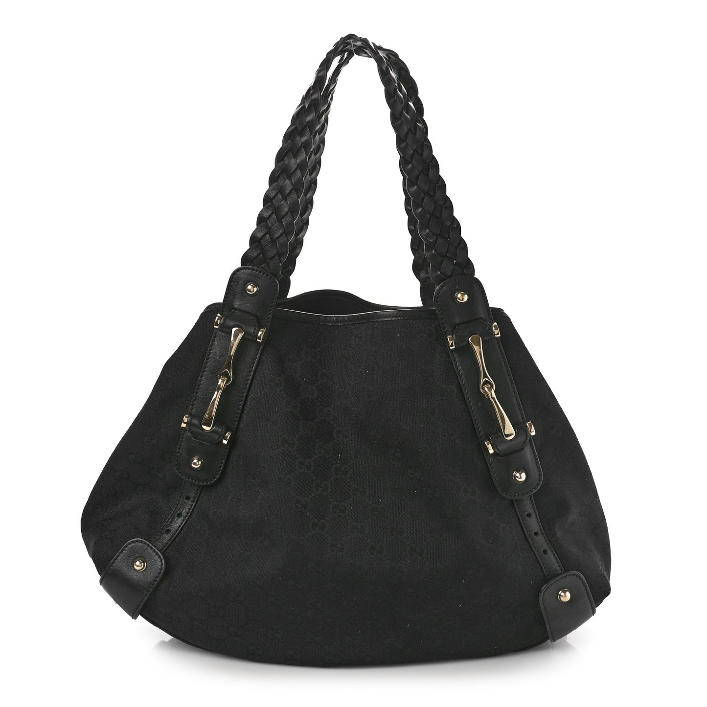 Monogram Medium Pelham Shoulder Bag Black