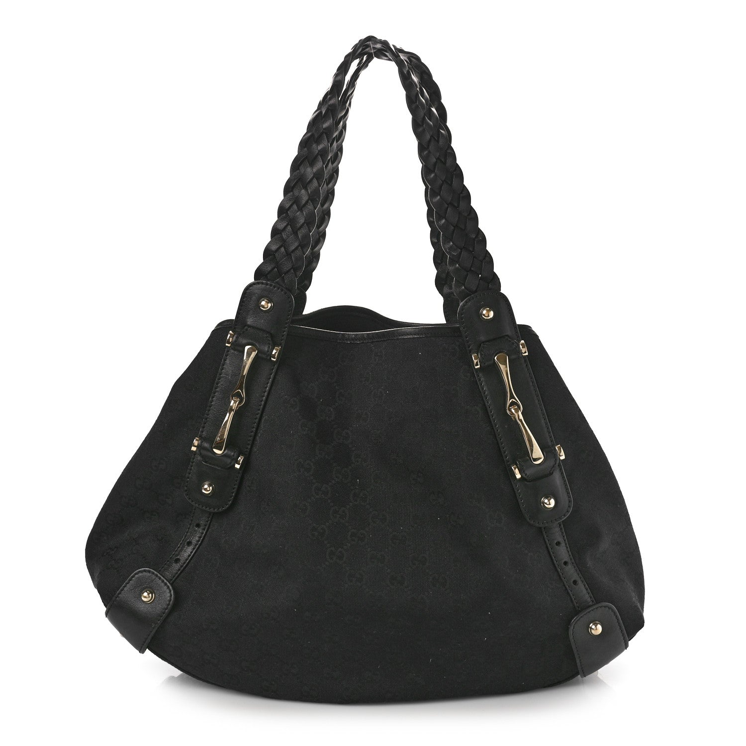 Gucci Monogram Medium Pelham Shoulder Bag Black 1 of 11