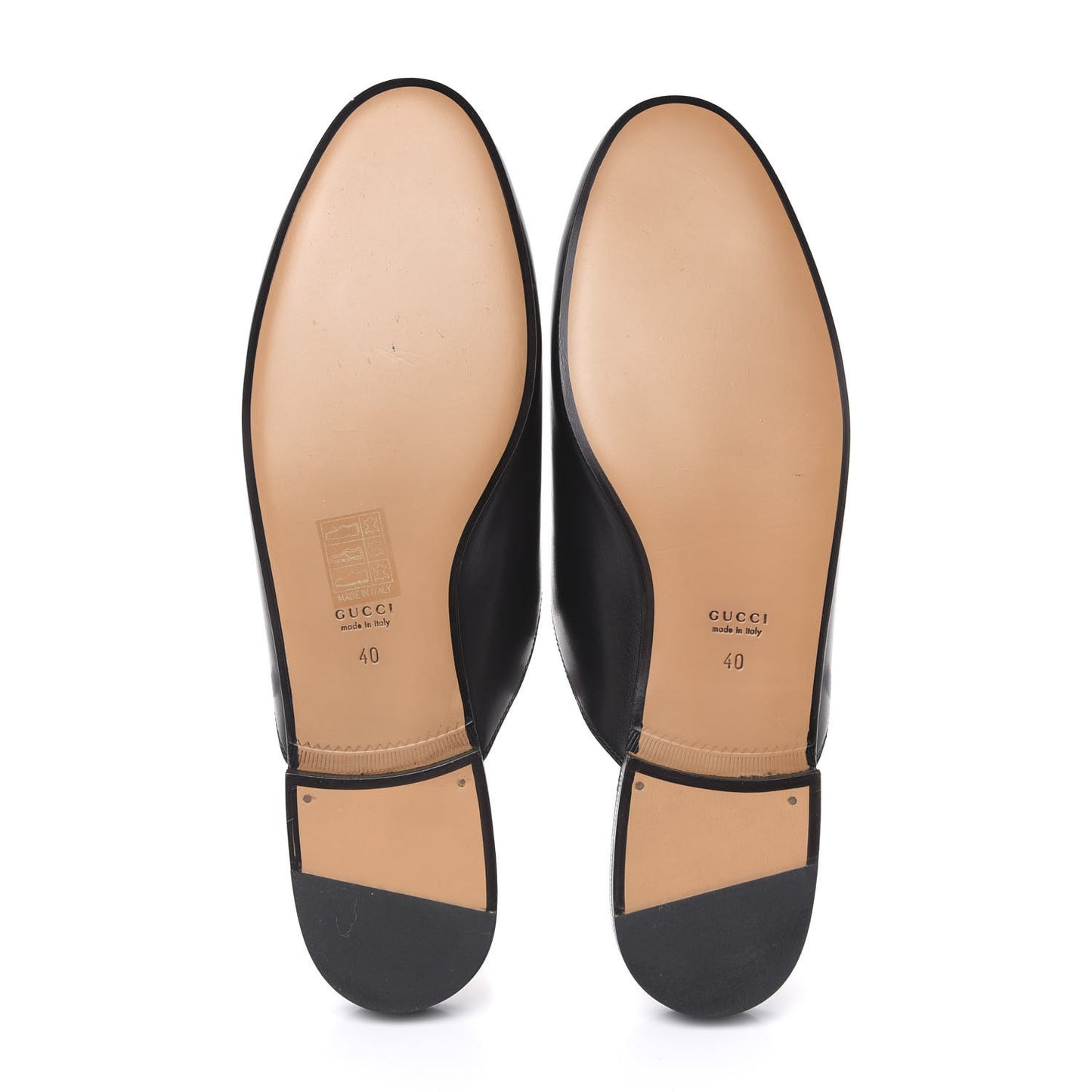 Calfskin Flower Embroidered Princetown Slippers 40 Black