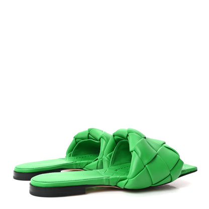Bottega Veneta Nappa Maxi Intrecciato Lido Flat Sandals 38 Grass 10 of 17