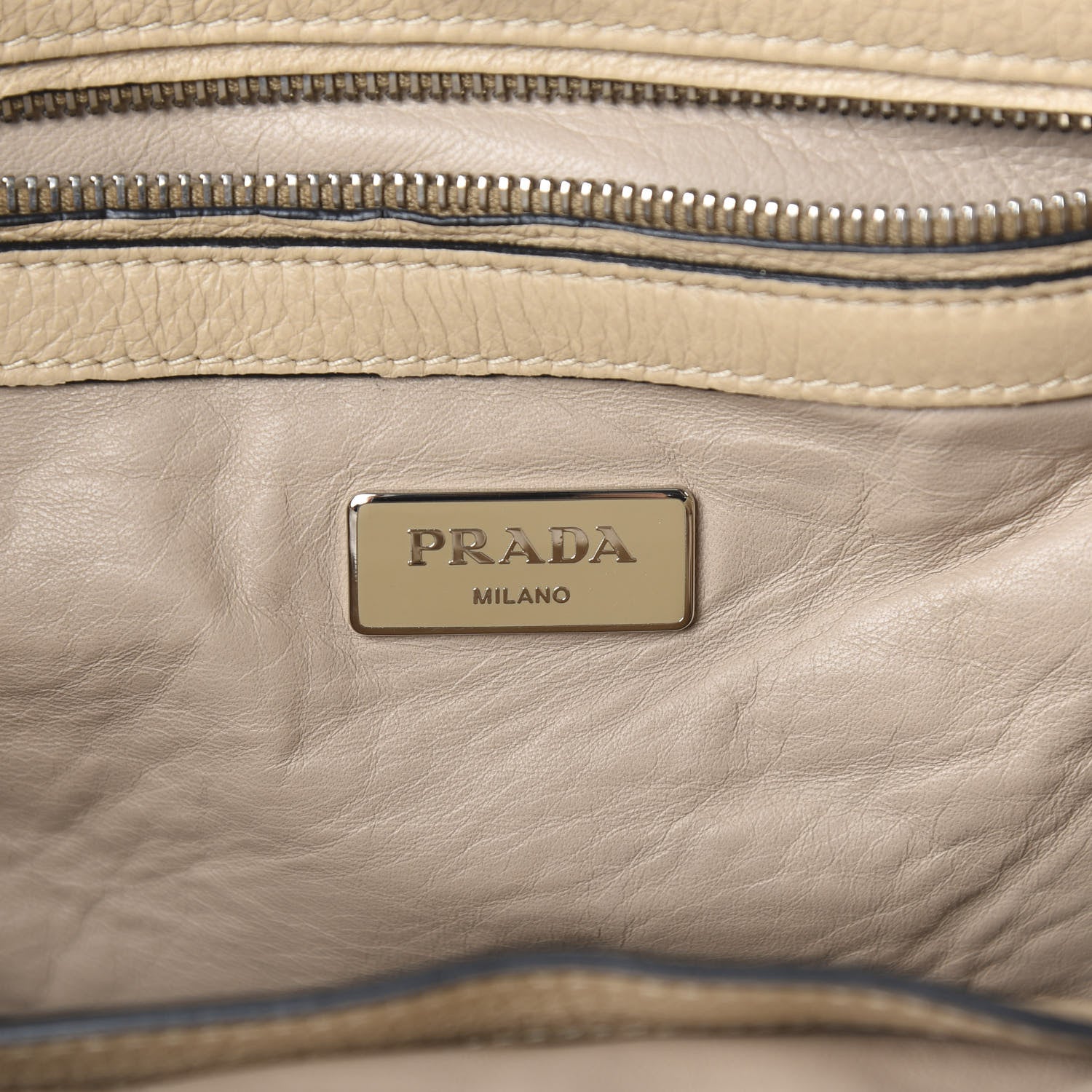 Prada Vitello Daino Twin Pocket Tote Sabbia 5 of 10