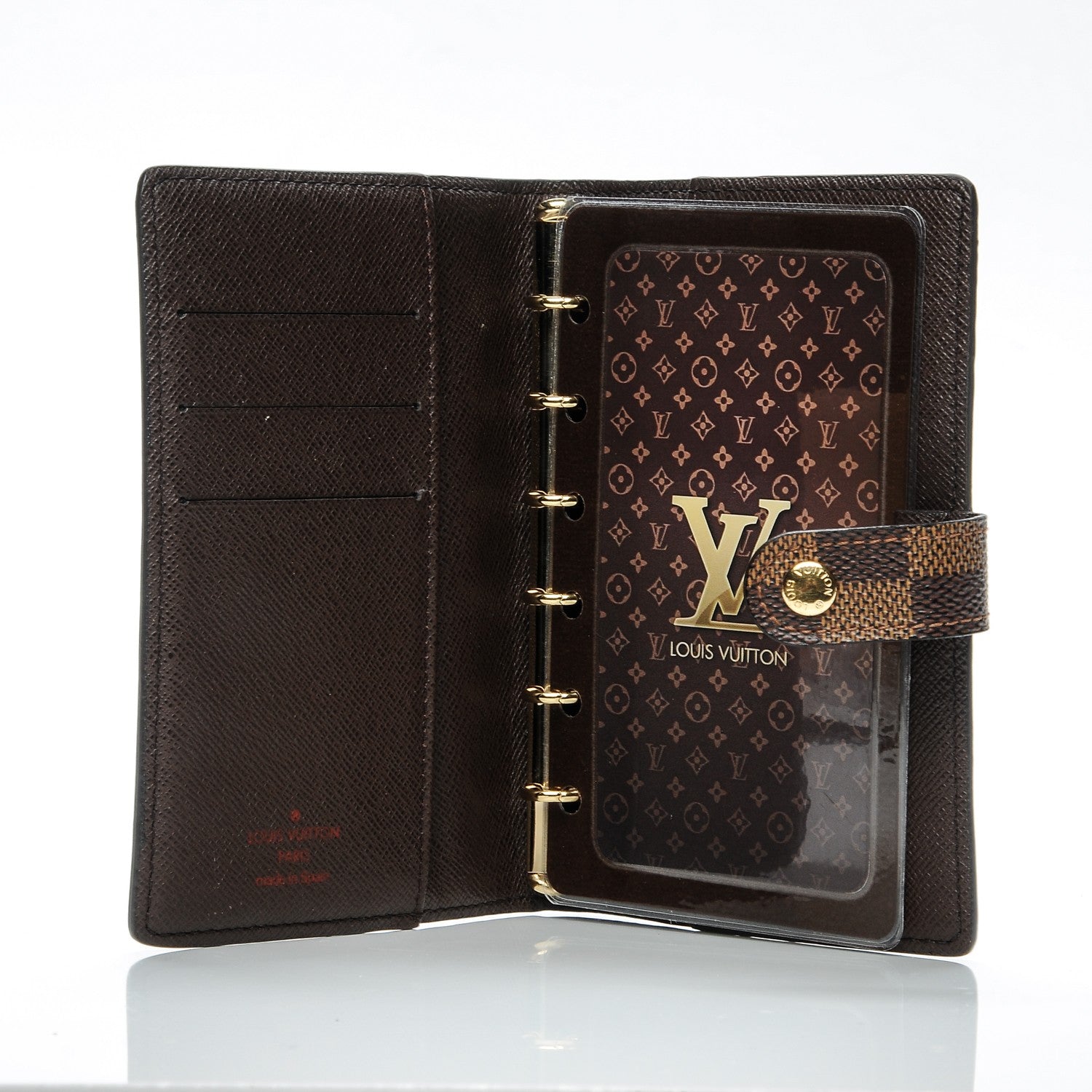 Louis Vuitton Damier Ebene Small Ring Agenda Cover 6 of 6