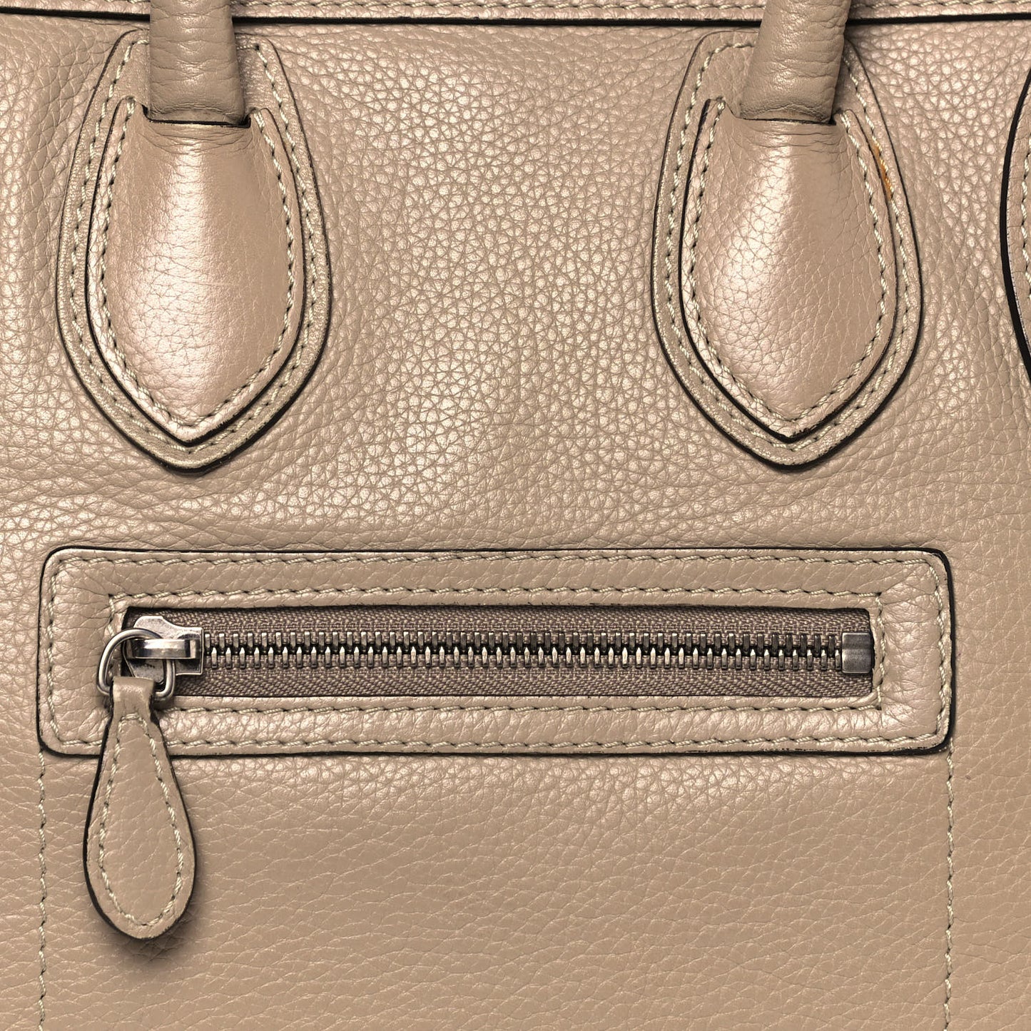 Pebbled Calfskin Micro Luggage Dune
