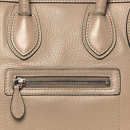 Celine Pebbled Calfskin Micro Luggage Dune 8 of 19