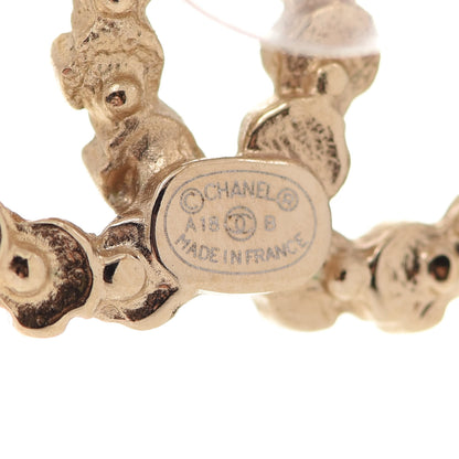 Chanel Crystal CC Earrings Gold 4 of 4