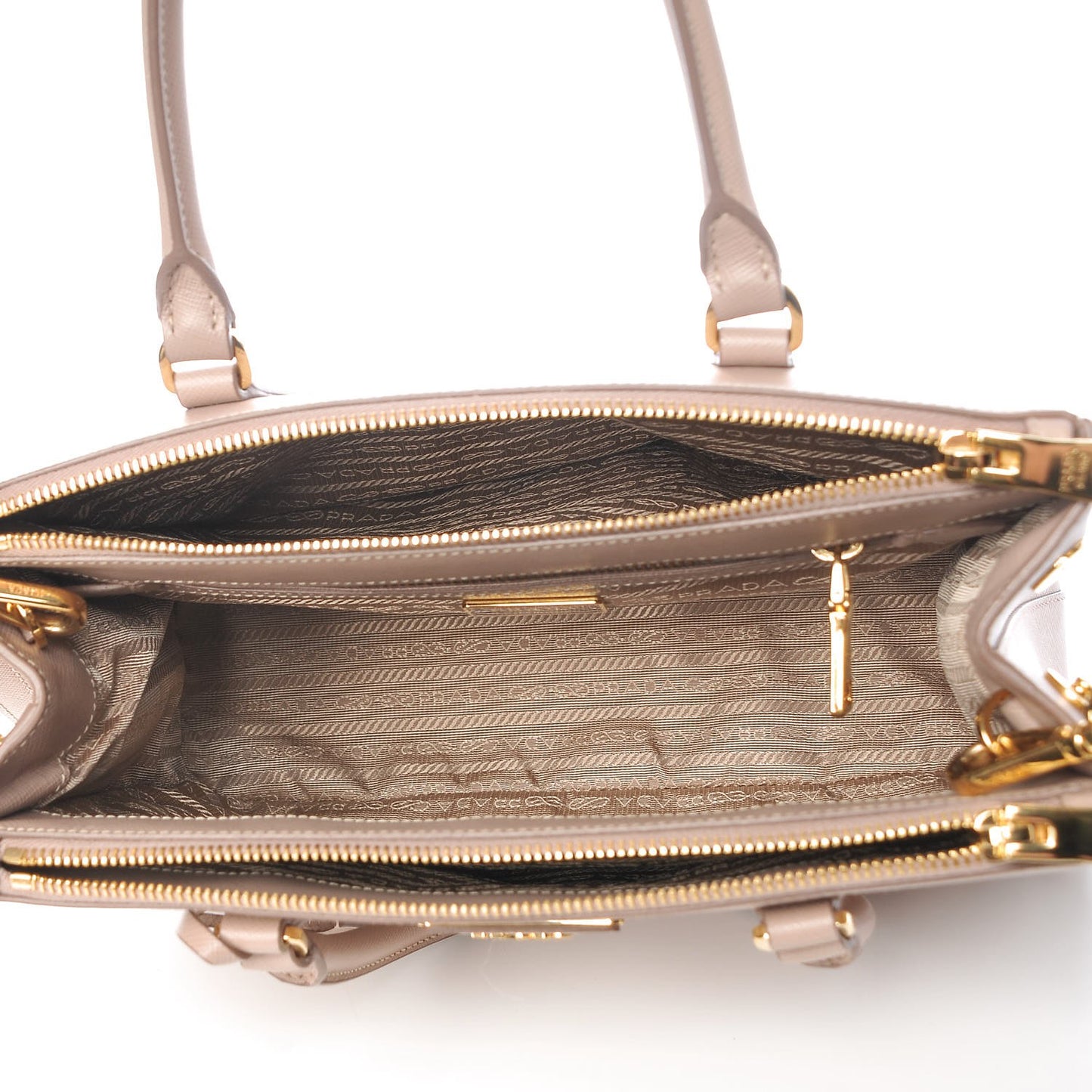Saffiano Small Galleria Double Zip Tote Cammeo