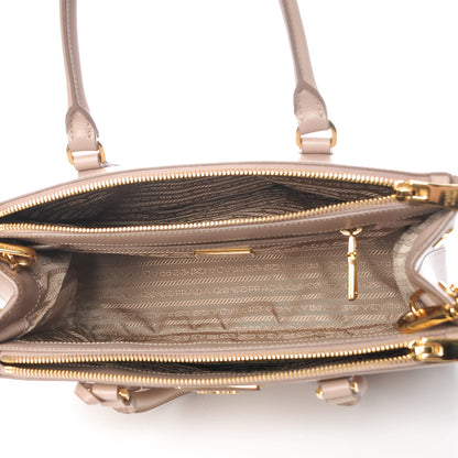Prada Saffiano Small Galleria Double Zip Tote Cammeo 6 of 9