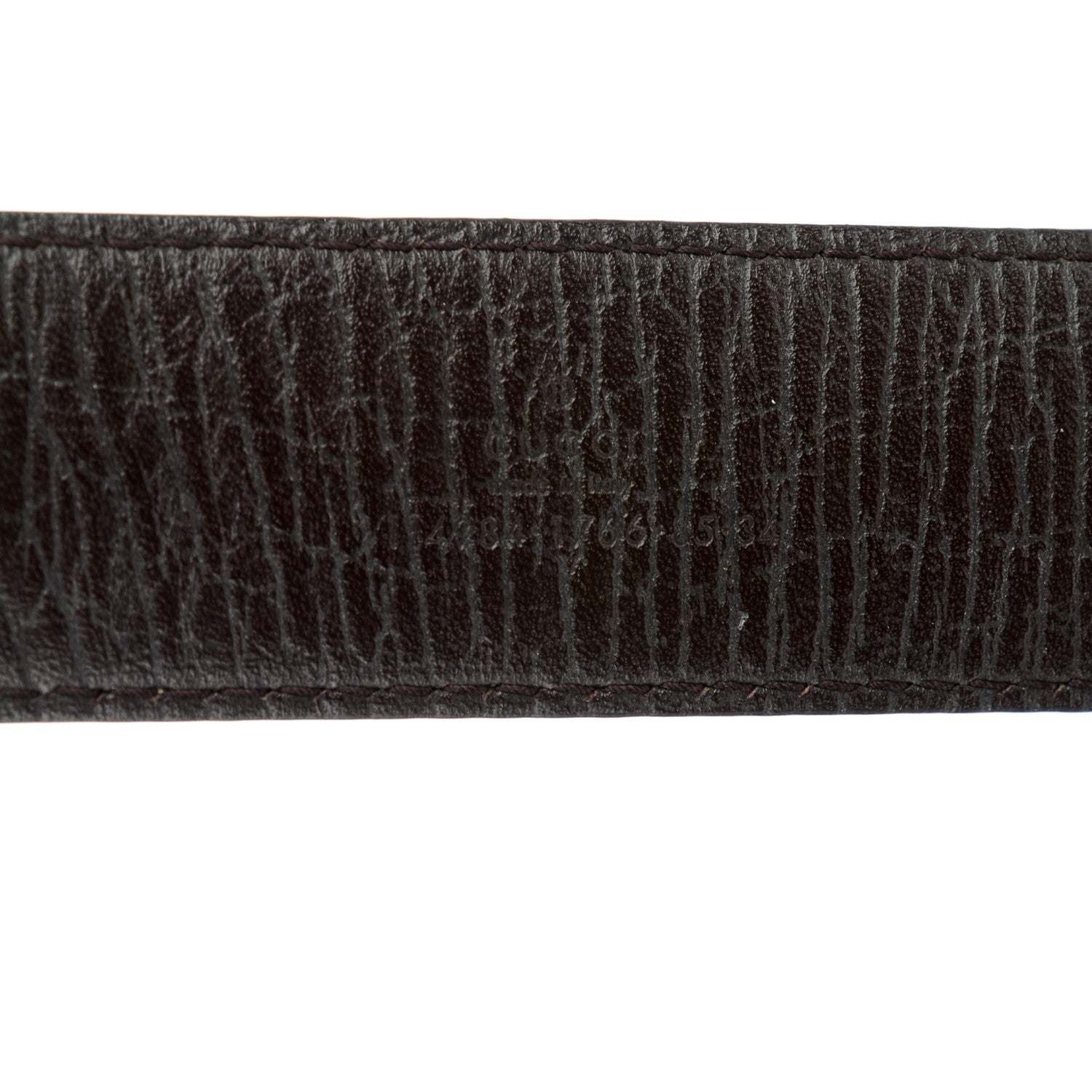 Gucci GG Plus Monogram Interlocking G Belt 85 34 Dark Brown 4 of 5