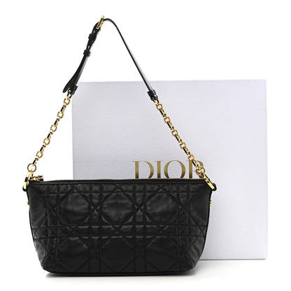 Christian Dior Lambskin Macrocannage DiorStar Hobo Bag Black 11 of 11