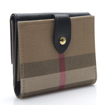 Burberry House Check Luna French Wallet Black 2 of 5