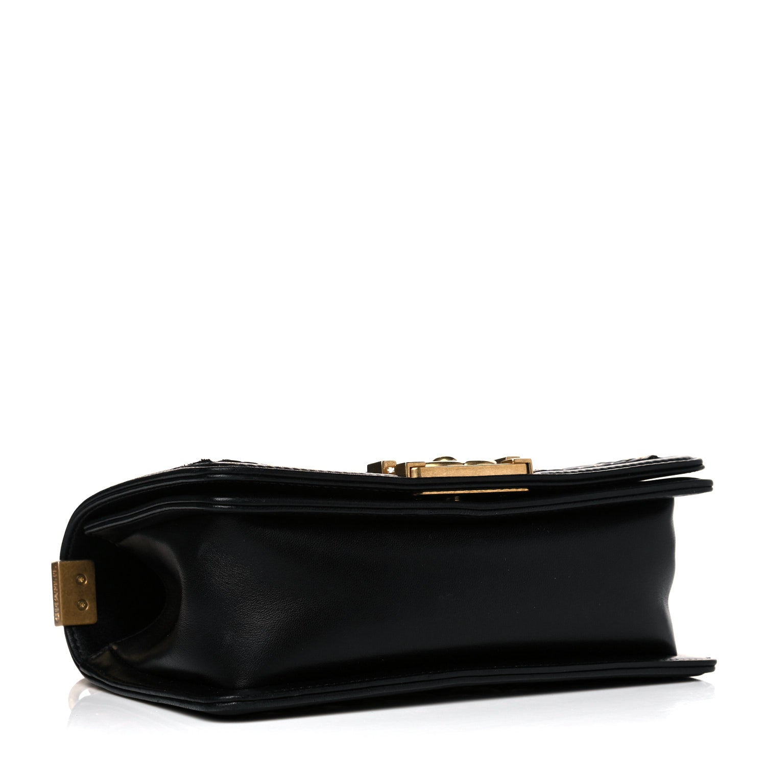 Chanel Lambskin Quilted Small Chain Detail Boy Flap Black 3 of 16