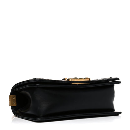 Chanel Lambskin Quilted Small Chain Detail Boy Flap Black 3 of 16