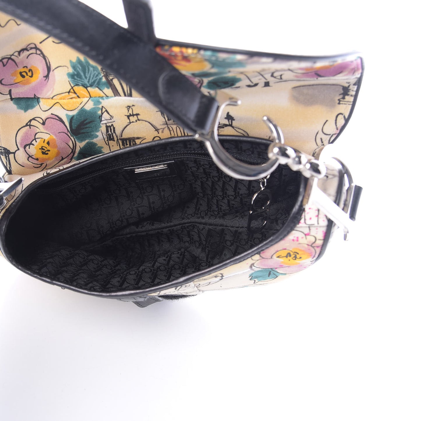 Canvas Paris 50s Saddle Bag Multicolor