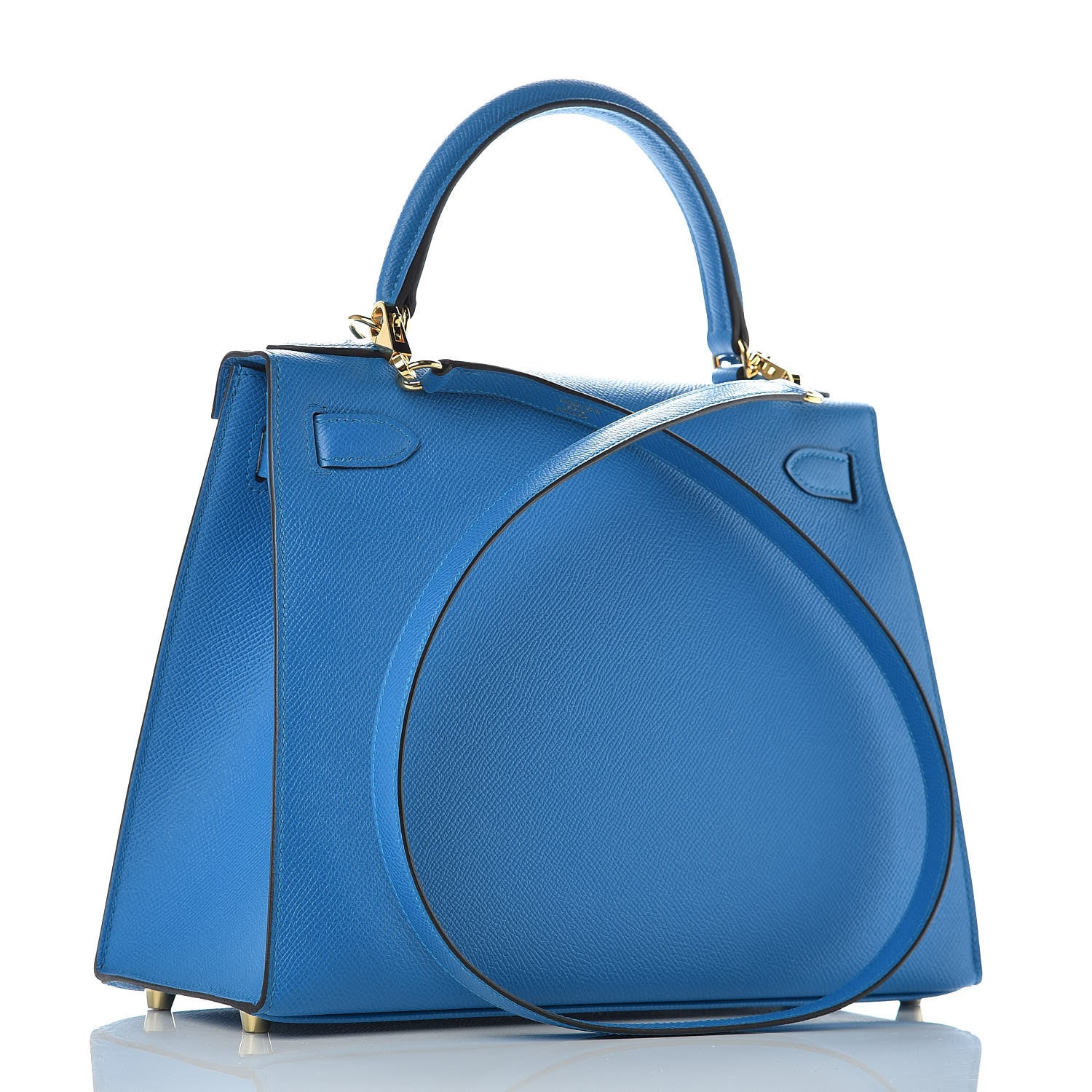 Hermes Epsom Kelly Sellier 28 Bleu Zanzibar 3 of 43