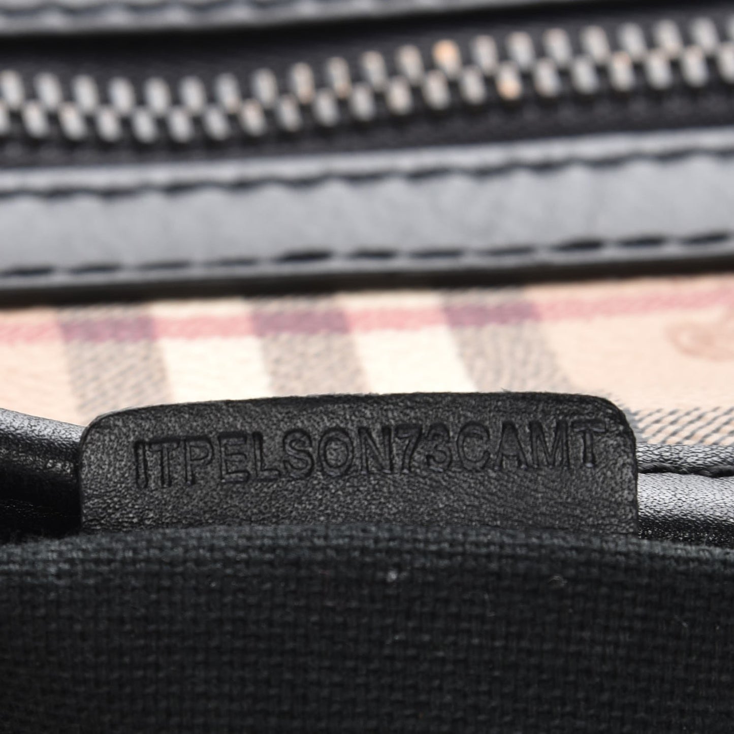Haymarket Check Crossbody Bag Black